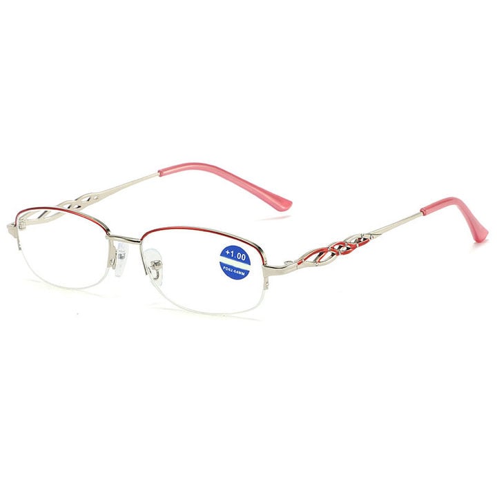 Sapphire high hardness anti blue light intelligent dual focus reading glasses