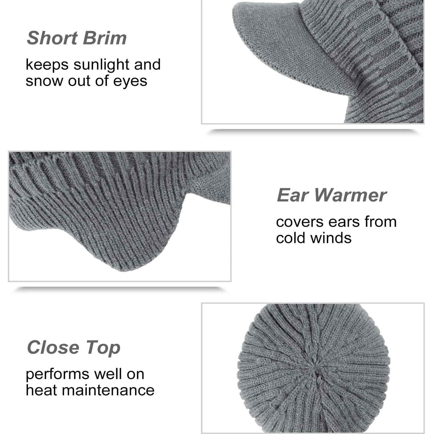 🔥Elastic Warm Ear Protection Knitted Hat☃️